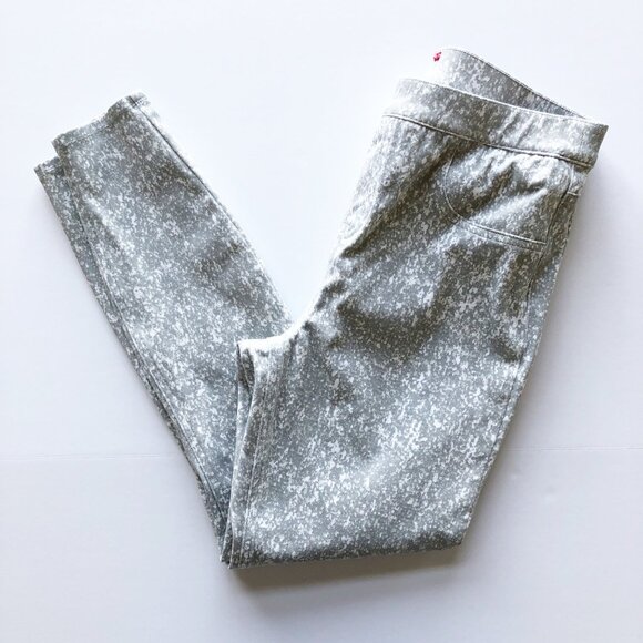 SPANX Jean-Ish Ankle Leggings Speckled Grey Pull On Pants Jeans Womens Large - Picture 2 of 9